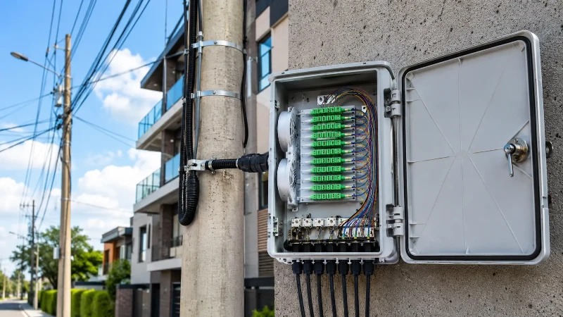 FTTH Fiber Telecom Deployment Infrastructure